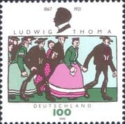 Germany 1996 Ludwig Thoma/ Writer/ Satirist/ Authors/ Art/ Writers 1v (n46896)
