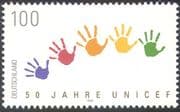 Germany 1996 UNICEF 50th/ Children's Hands/ Art/ Animation 1v (n22332)