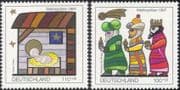 Germany 1997 Christmas/ Greetings/ Nativity/ Magi/ Kings/ Three Wise Men/ Animation 2v set (g10114)