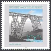 Germany 1997 Mungsten Railway Bridge Centenary/ Trains/ Steam/ Rail/ Transport/ Architecture 1v (n28739)