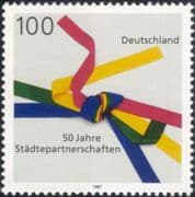 Germany 1997 Town Twinning Movement 50th Anniversary/ Associations/ Ribbons 1v (n45611)