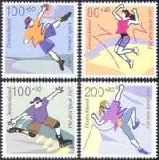 Germany 1997 Youth Sports/ Basketball/ Skating/ Climbing/ Aerobics/ Dance/ Games 4v set (n27868)