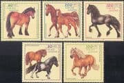 Germany 1997 Youth Welfare Fund/ Horse/ Animals/ Nature/ Transport/ Sports 5v (b6170)