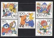 Germany 1998 Cartoons / Animals / Birds / Insects 5v (n27862)