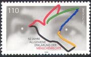Germany 1998 Dove/ Eyes/ Birds/ Human Rights 50th Anniversary/ Animated 1v (n29651)