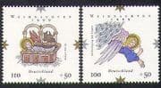 Germany 1999 Christmas / Nativity / Cattle / Donkey / Angel / Animals / Animation 2v n38989