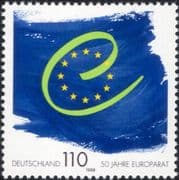 Germany 1999 Council of Europe 50th Anniversary/ Flags/ Politics/ People 1v (n45022)
