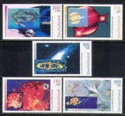 Germany 1999 Space / Holograph / Astronomy / Science / Comet / Galaxies 5v set (n27840)