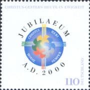 Germany 2000 Holy Year/ Religion/ Emblem/ Doves/ Birds/ Cross Emblem 1v (n46882)