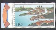 Germany 2000 Passau / Rivers / Bridges / Buildings / Architecture / transport 1v (n37118)