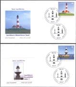 Germany 2005 LIGHTHOUSES/ Maritime Safety/ Buildings/ Architecture 2 x s/a FDCs (n15298a)