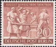 Germany (B) 1954 August Borsig/ Industry/ Technology/ Blacksmiths/ Steel/ Iron 1v (n46753)