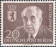 Germany (B) 1954 Ernst Reuter/ Mayor/ Politics/ Government/ People 1v (n46759)
