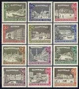 Germany (B) 1962 Buildings / Horses / Boats 12v set n28326