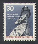Germany (B) 1971 Radio Tower / Broadcasting / Dish Aerial / Communications 1v (n35411)
