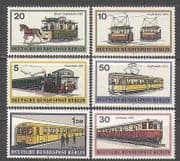 Germany (B) 1971 Trains / Trams / Underground / Rail / Steam / Transport 6v set (n24995)