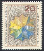 Germany (B) 1973 Christmas/ Star/ Animation/ Greetings/ Seasonal 1v (n42097)