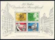 Germany (B) 1973 Radio / TV / Mast / Telecomms 4v m / s n31040