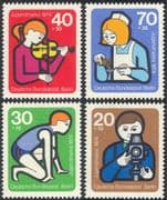 Germany (B) 1974 Youth/ Health Fund/ Nurse/ Sport/ Music/ Photography/ Musicians/ Nursing 4v set (n28331)