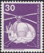 Germany (B) 1975 Industry/ Technology/ Helicopter/ Aviation/ Transport/ Ambulance 1v (n25431)