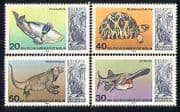 Germany (B) 1977 Fish / Marine / Tortoise / Dinosaurs 4v s946