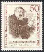 Germany (B) 1978 Walter Kollo/ Music/ Composer/ Arts/ Entertainment/ People/ Musicians 1v (n42934)