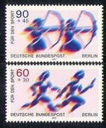 Germany (B) 1979 Archery/ Relay Race/ Athletics/ Sports/ Games 2v set (n28276)