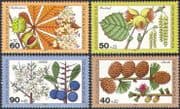 Germany (B) 1979 Welfare Fund/ Trees/ Flowers/ Fruits/ Plants/ Nature 4v set (s4122)