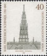 Germany (B) 1981 Karl Schinkel/ Architect/ Architecture/ Buildings/ War Memorial 1v (n46373)