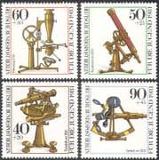 Germany (B) 1981 Optical Instruments/ Science/ Telescope/ Microscope 4v set (n27497)