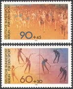 Germany (B) 1981 Sports Fund/ Running/ Gymnastics/ Athletics 2v set (n27521)
