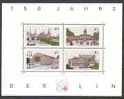 Germany (B) 1987 Bus / Buildings / Horses 4v m / s (n26808)