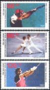 Germany (B) 1988 Clay Pigeon Shooting/ Skating/ Athletics/ Sport/ Olympic Games 3v set (n27507)