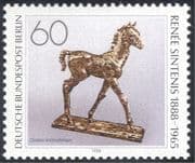 Germany (B) 1988 Rene Sintenis/ Sculptor/ Horse/ Sculpture/ Art/ Animals 1v (n27679)