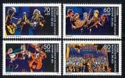 Germany (B) 1988 Welfare / Music / Instruments 4v (n31291)