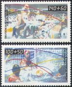 Germany (B) 1990 Sports Fund/ Wheelchair Basketball/ Water Polo/ Disabled 2v set (n27522)