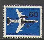 Germany (Berlin) 1962 Plane / Aircraft / Mail 1v (n23532)