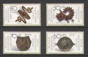 Germany (Berlin) 1987 Jewellery / Gold / Gems 4v set n21384