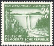 Germany (DDR) 1954 Flood Relief Fund/ Dam/ Forest/ Trees/ Park/ Nature 1v (n28086)