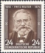 Germany (DDR) 1954 Fritz Reuter/ Writers/ Authors/ Books/ Literature/ People 1v (n46797)