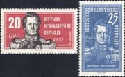 Germany (DDR) 1960 Field Marshal von Gneisenau/ Military/ Soldier 2v set (n43463e)