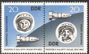 Germany (DDR) 1963 Space/ Rockets/ Vostok/ Tereshkova/ Bykovsky/ Astronauts 2v s-t pr (n24038)
