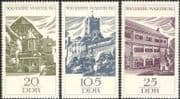 Germany (DDR) 1966 Wartburg Castle 900th Anniversary/ Buildings/ Architecture /Heritage/ History 3v set (n44570)