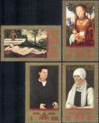 Germany (DDR) 1972 Cranach the Elder/ Artists/ Art/ Paintings/ Naked Woman/ Nudes 4v set (n46473)