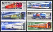 Germany (DDR) 1973 Trains/ Locomotives/ Transport/ Railways/ Rail 6v set (n29151)