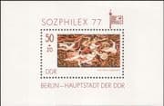 Germany (DDR) 1977 "Sozphilex '77" Stamp Exhibition/ Art/ Artist/ StampEx 1v m/s (n45827)