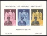 Ghana 1959 Dr. Nkrumah / Abraham Lincoln / Politics / Politicians / People m / s (n39574)