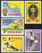 Ghana 1959 Football / Sports / Games / Soccer / Maps / Cup / Trophy 5v set (n38533)