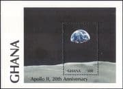Ghana 1989 Apollo 11/ Moon Landing/ Astronauts/ Space/ Earth 1v m/s (s1668c)