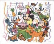 Ghana 1995 Disney/ Donald Duck 60th Birthday/ Cartoons/ Mickey/ Animation 1v m/s (n19082f)
